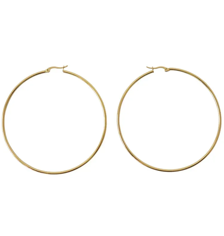 Wos WOS UP Janet hoops guld 75 mm