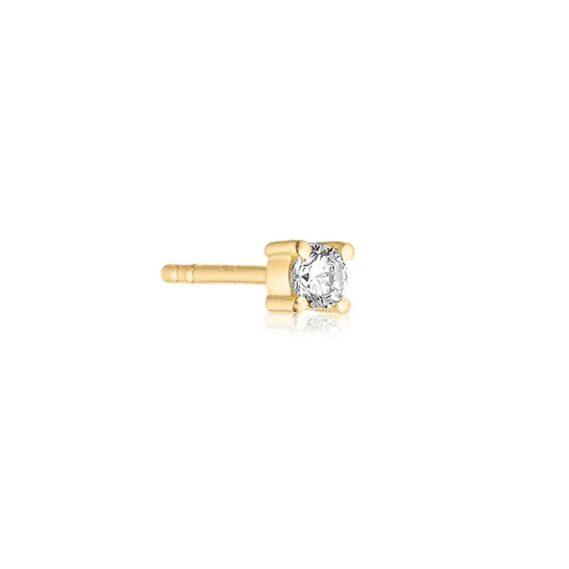 Bykjaergaard Individual Classic ørering forgyldt zirkonia