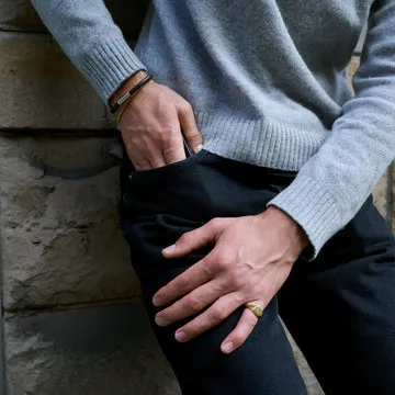 TIMI OF SWEDEN Hugo armbånd sølv 21 cm chunky