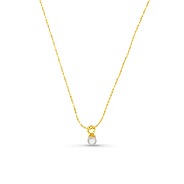 Orelia Fine Micro Pearl Collar halskæde guld perle
