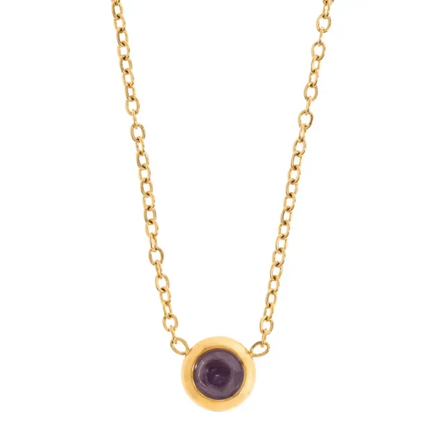 TIMI OF SWEDEN Chakra Krystal halskæde Crown violet