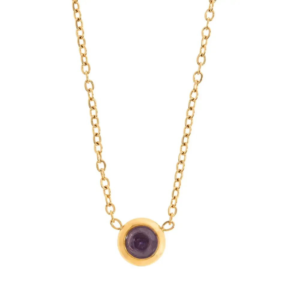 TIMI OF SWEDEN Chakra Krystal halskæde Crown violet
