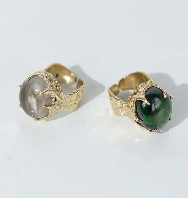 Wos Bedazzled Draco ring messing justerbar 17