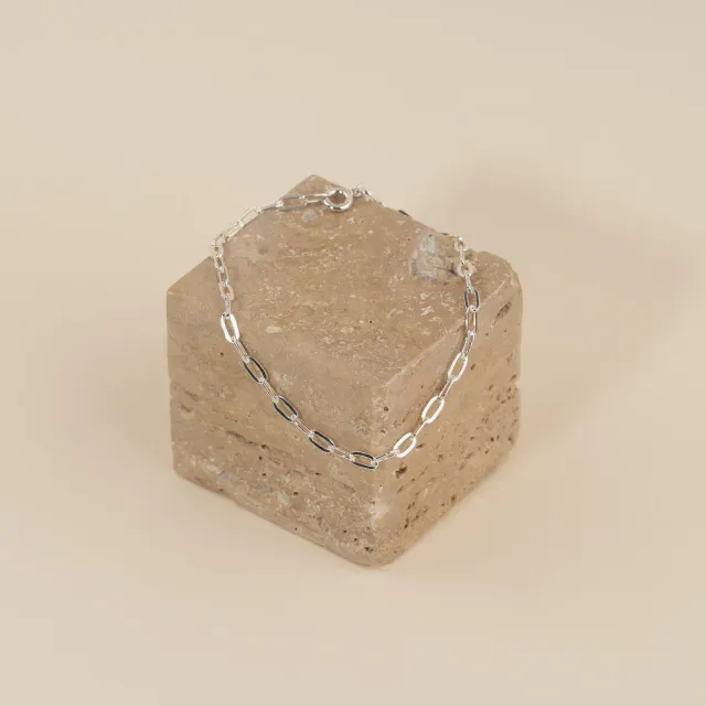 Sisi Copenhagen Alma Medium Link armbånd sølv 19 cm