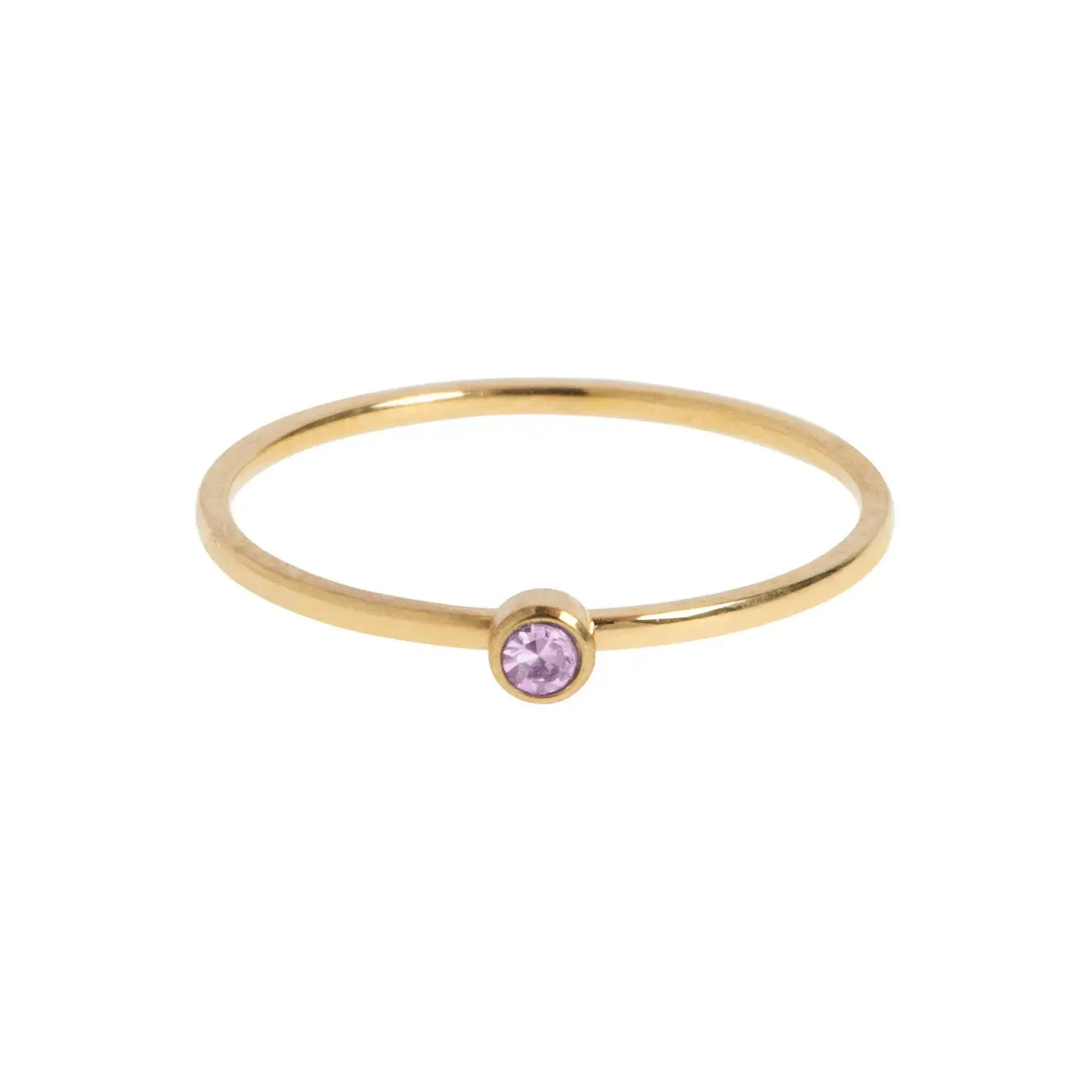 TIMI OF SWEDEN Chakra krystal ring stål str 17