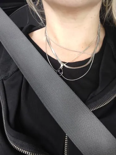 TIMI OF SWEDEN Matilde Triple Chain halskæde 40+5 cm