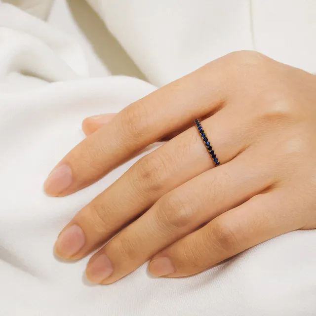 Bykjaergaard Fine ring 14 kt guld safir str. 52