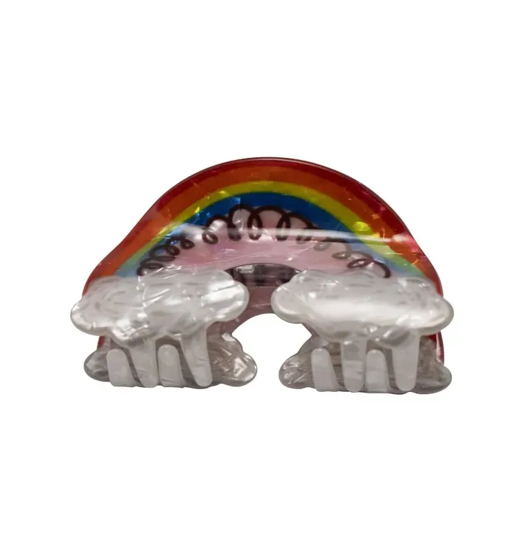 Wos Rainbow hårspænde multifarvet 8,5 cm