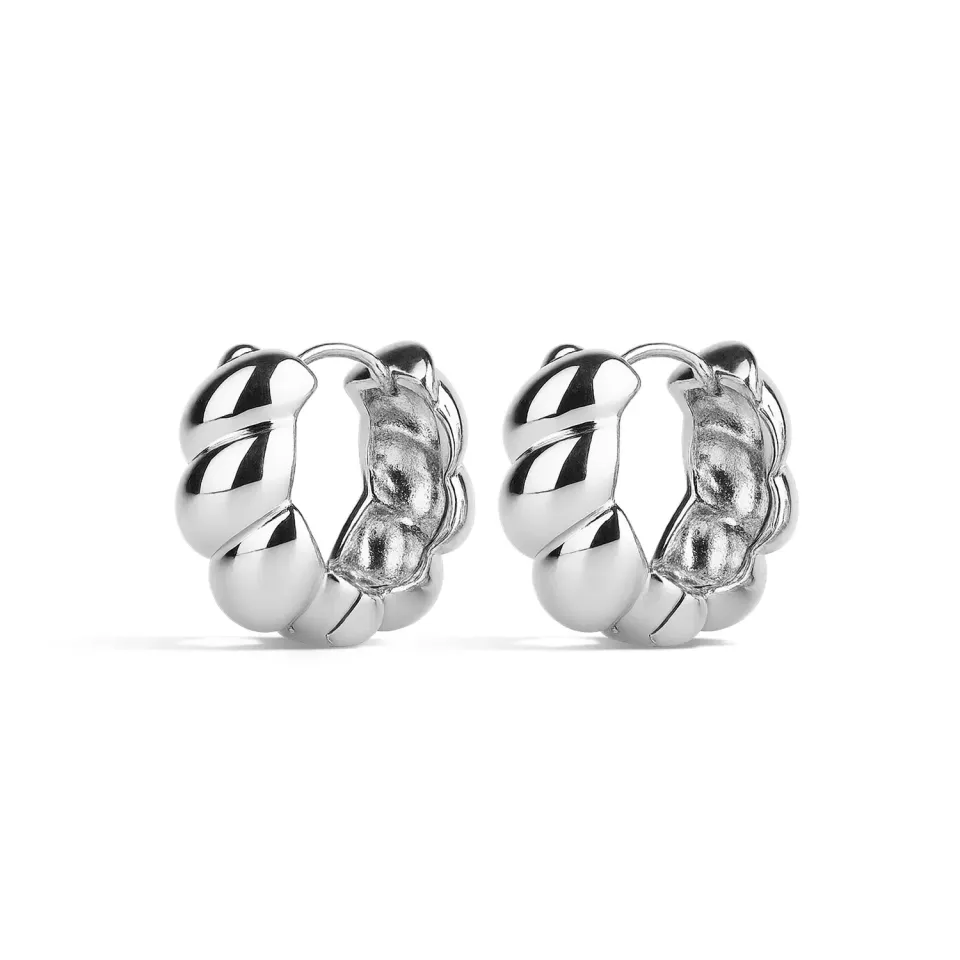 TIMI OF SWEDEN Naia Croissant hoops 18 mm vandtætte