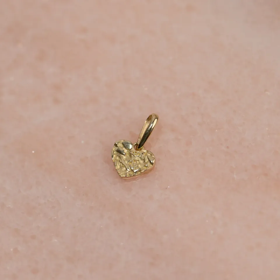 Sisi Copenhagen Molten Heart vedhæng 9 kt guld 7 mm
