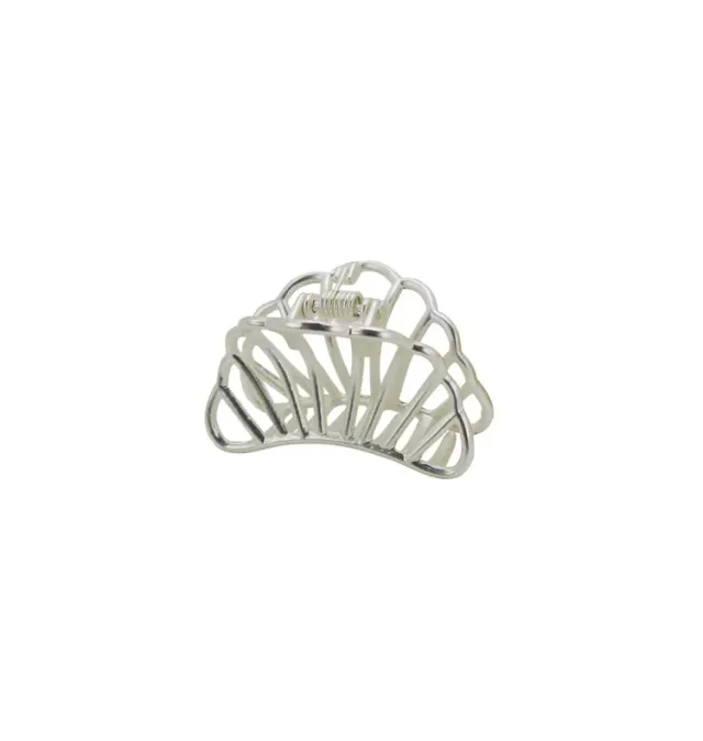 Wos Flo Mini hårspænde sølv 4 cm