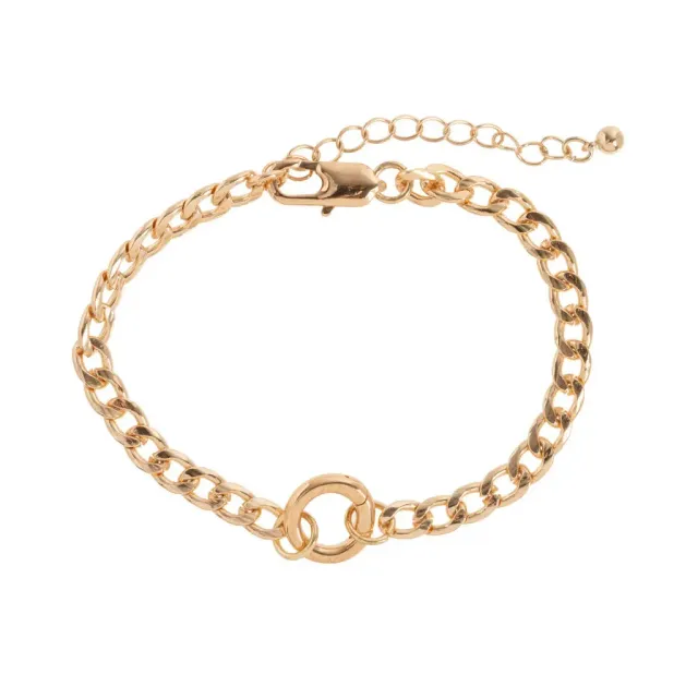 TIMI OF SWEDEN Round Lock armbånd forgyldt 17 cm