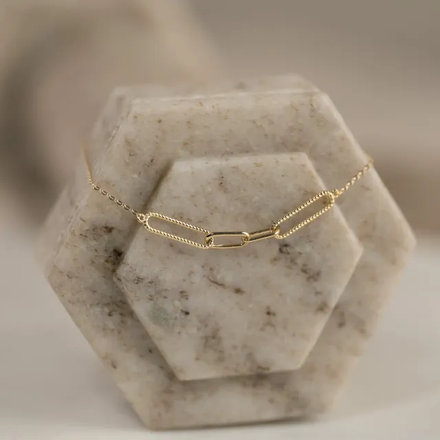 Sisi Copenhagen Natalie armbånd 16-20 cm 9 kt guld