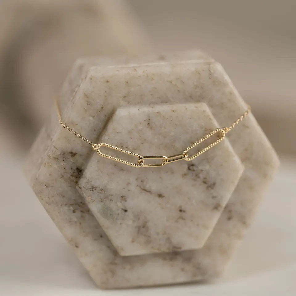 Sisi Copenhagen Natalie armbånd 16-20 cm 9 kt guld