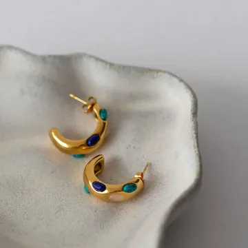 Timi of Sweden Elena hoop øreringe guld 22 mm vandtætte