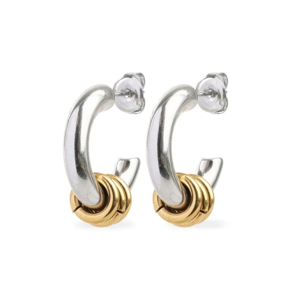 Timi of Sweden Luna hoops øreringe 22 mm forgyldt små