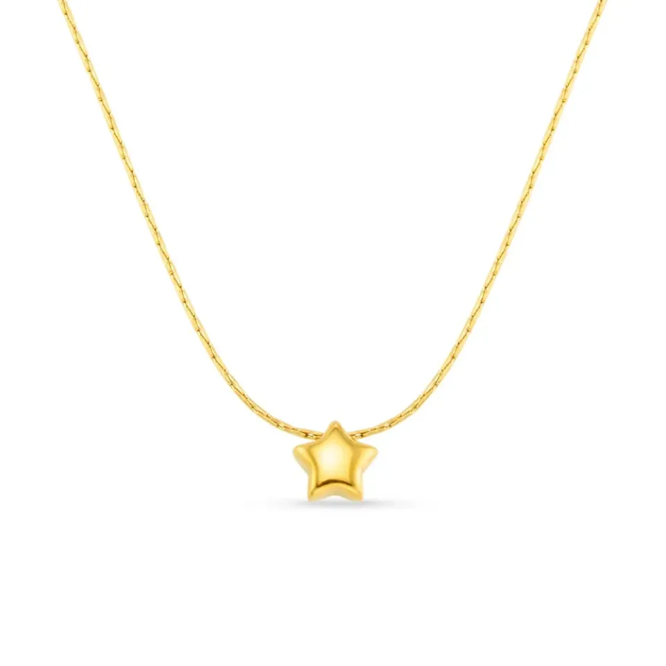 Orelia Fine Star Collar halskæde guld stjerne