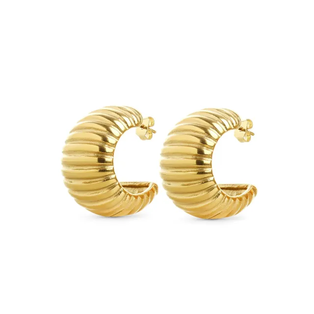 TIMI OF SWEDEN Alima Chunky ørestikker 25 mm guld