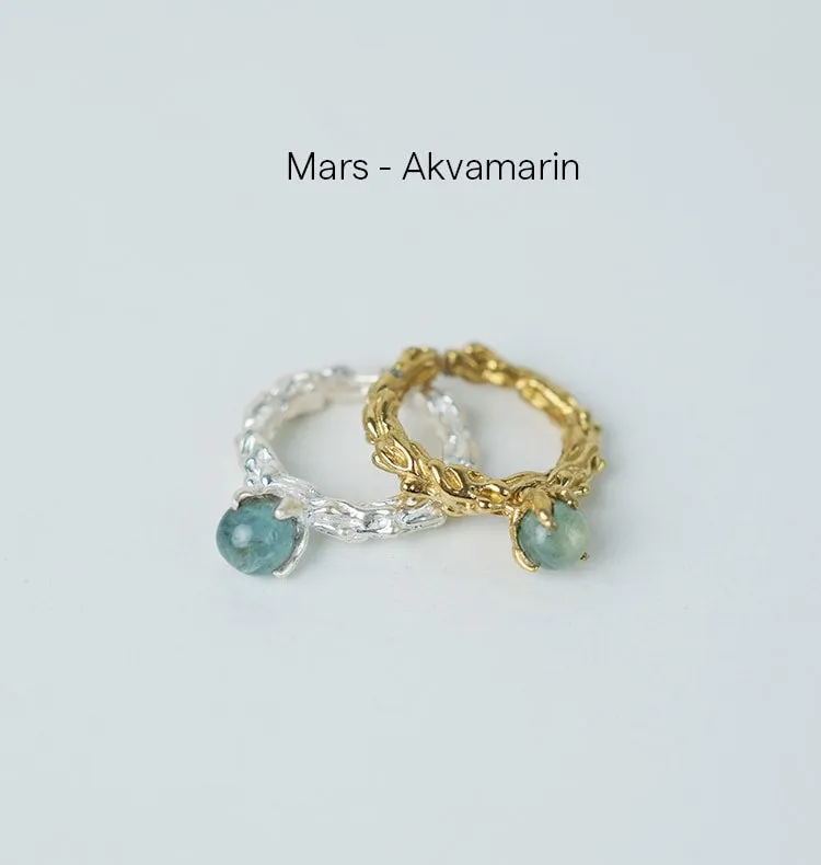 Wos Bedazzled månedssten ring messing guld
