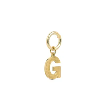 TIMI OF SWEDEN Sanya Initial charm forgyldt 9 mm
