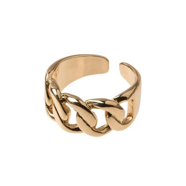 TIMI OF SWEDEN Kædering ring forgyldt guld