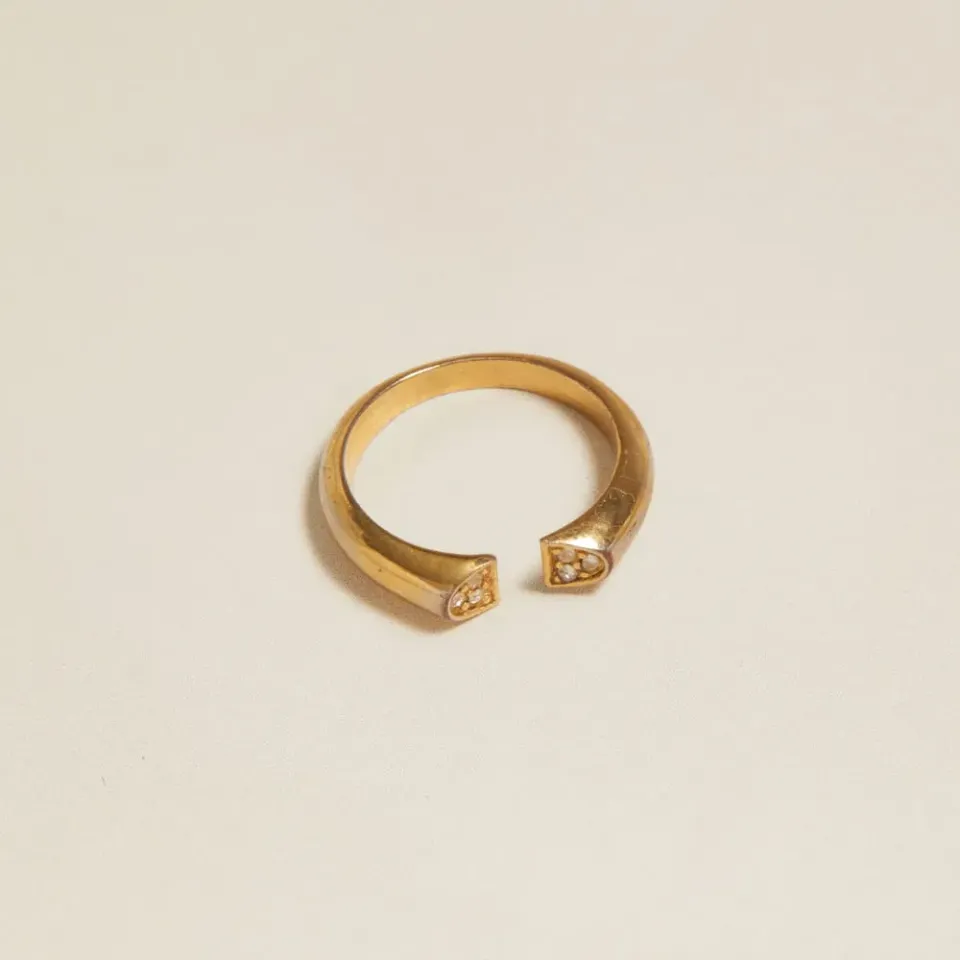 Orelia Vintage Open Crystal ring justerbar krystal