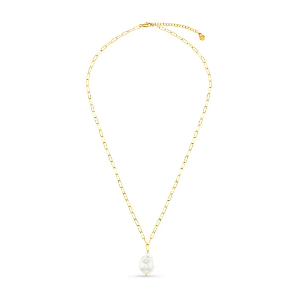 Orelia LUXE Statement Pearl halskæde forgyldt perle