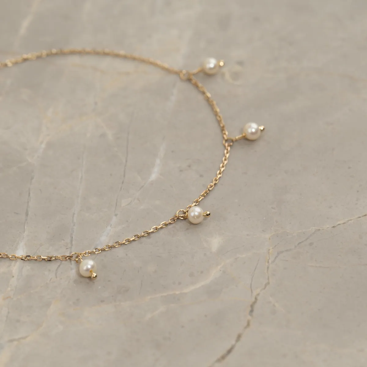 Sisi Copenhagen Darissa perle armbånd 9 kt guld