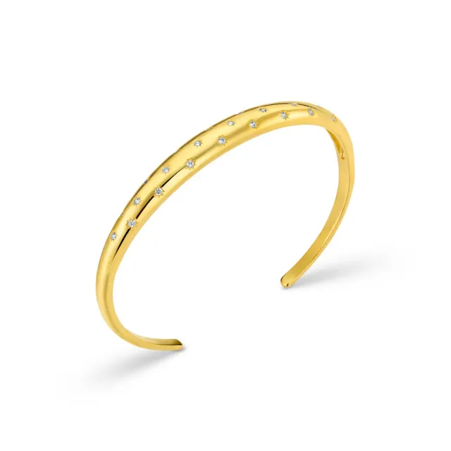 Orelia Crystal Starburst bangle armbånd guld