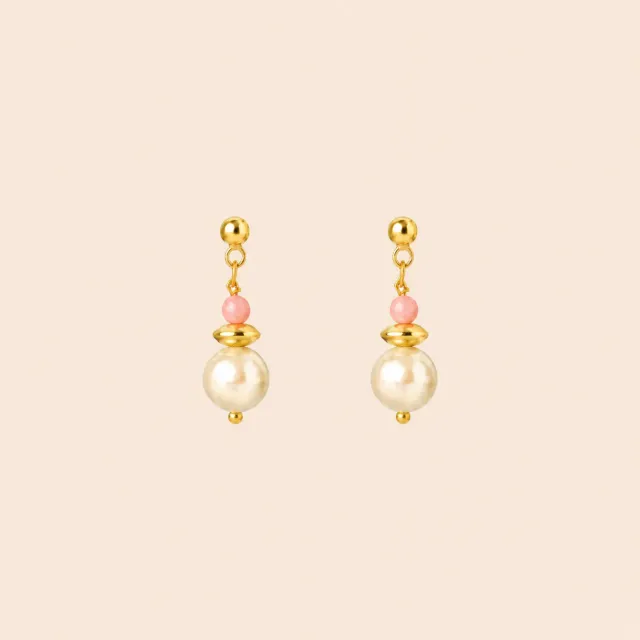Lulo Jewelry Coral Sticks øreringe guld koral