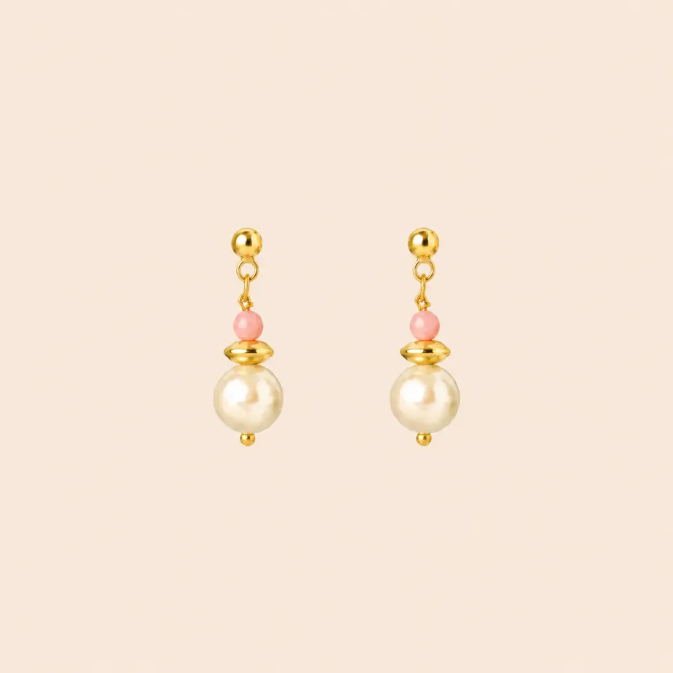 Lulo Jewelry Coral Sticks øreringe guld koral