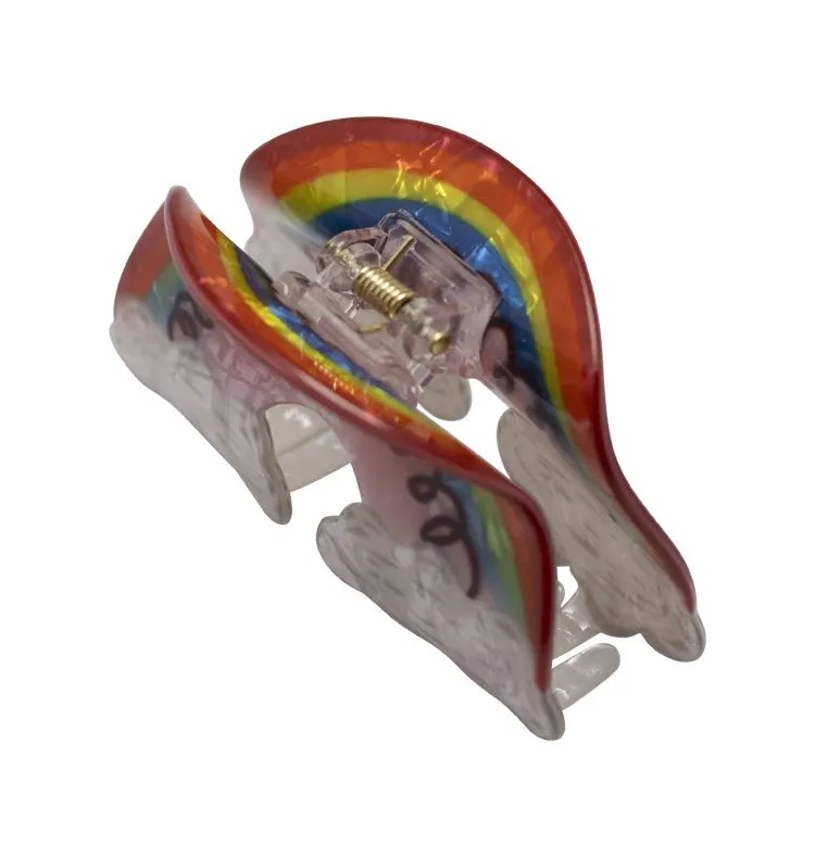 Wos Rainbow hårspænde multifarvet 8,5 cm