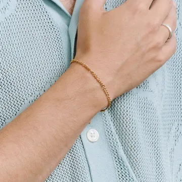 TIMI OF SWEDEN Hugo armbånd sølv 21 cm chunky