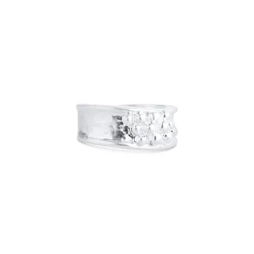 TIMI OF SWEDEN Iben statement ring stål guld justerbar