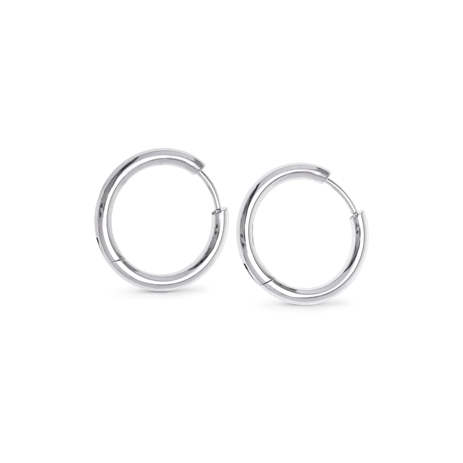 TIMI OF SWEDEN Hollie hoops 17mm øreringe sølv vandtætte