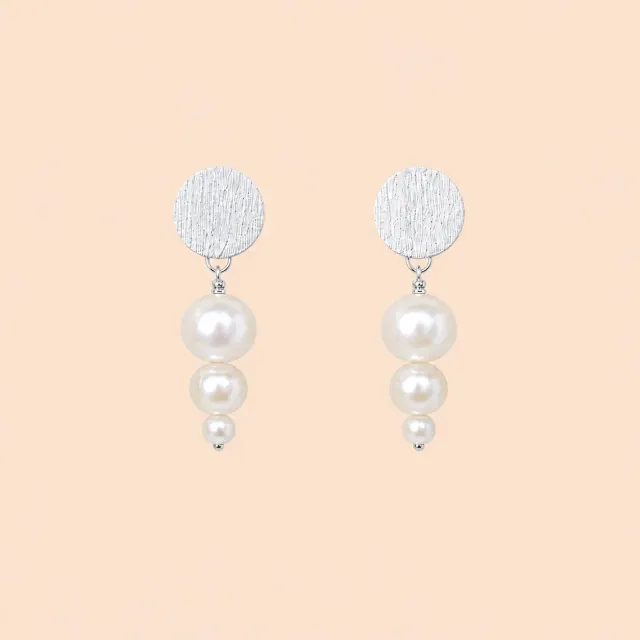 Lulo Jewelry Bubble Sticks øreringe sølv perle