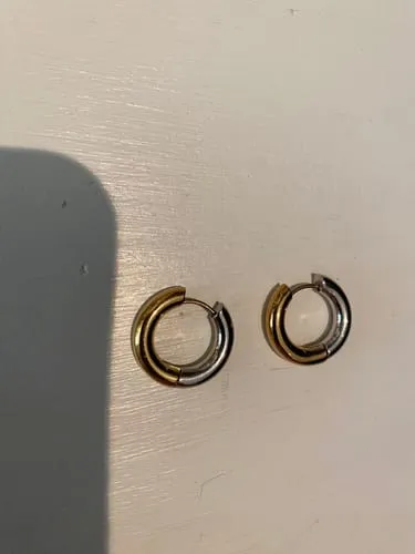 Timi of Sweden Lyn hoops øreringe guld sølv 12 mm