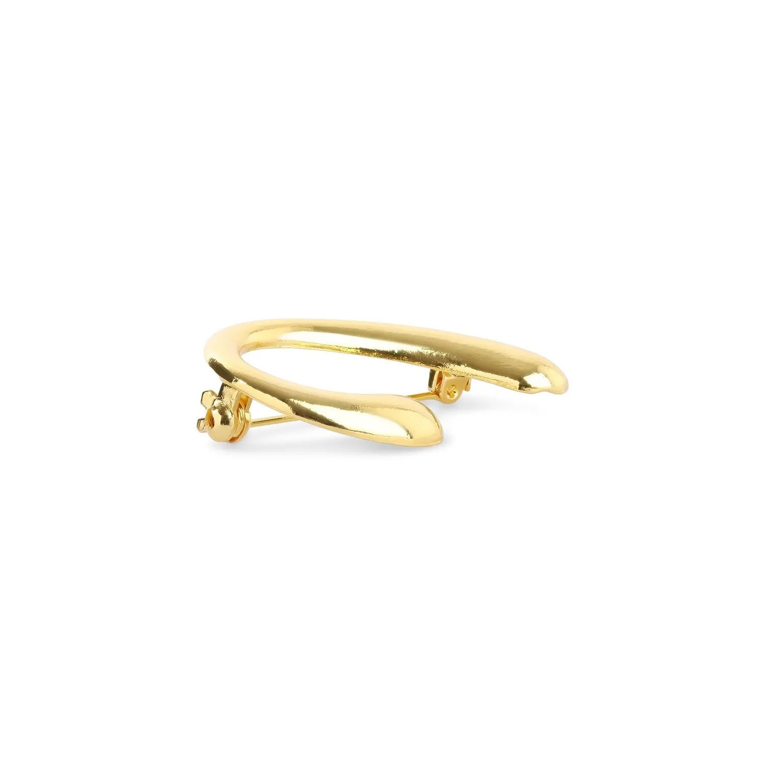 Timi of Sweden Novelia skulpturel broche guld 44 mm