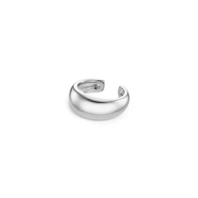 Orelia Polished Domed Ear Cuff sølv blank