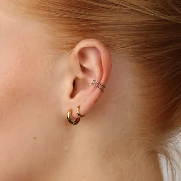 TIMI OF SWEDEN Emme ear cuff rustfrit stål par