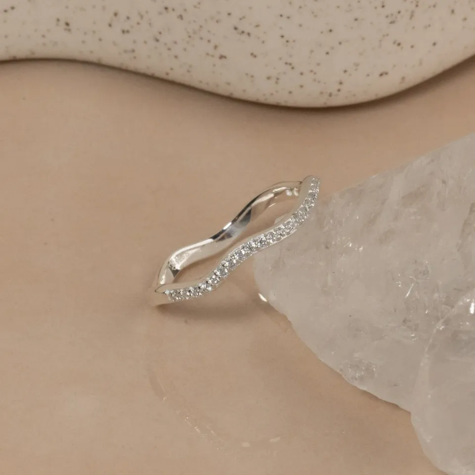 Sisi Copenhagen Gaia Crystal Silver ring zirkon