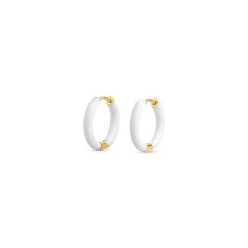 TIMI OF SWEDEN Kaja huggie hoop øreringe 6,2 mm pink
