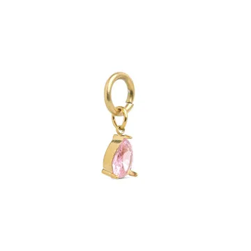 TIMI OF SWEDEN Wren krystal charm stål 10 mm