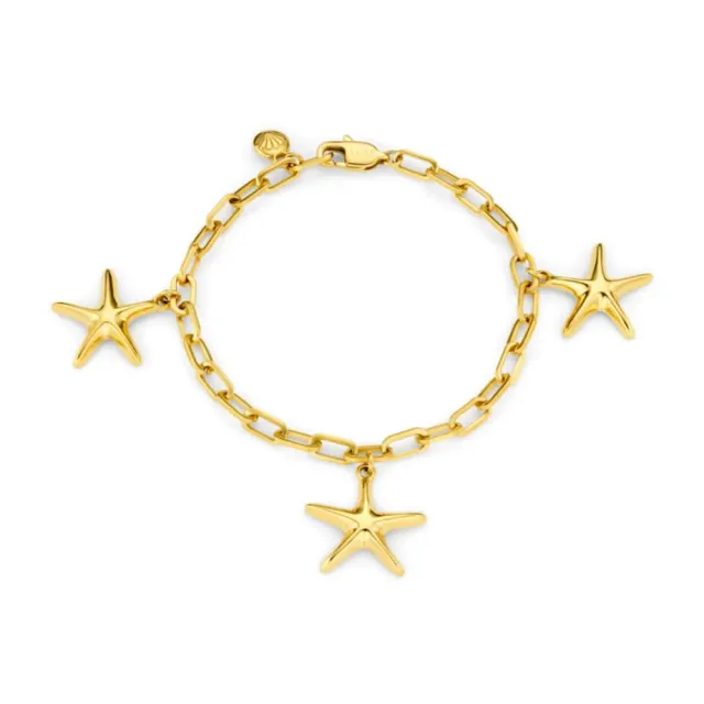 Orelia Luxe Starfish Charm armbånd guld vandtæt