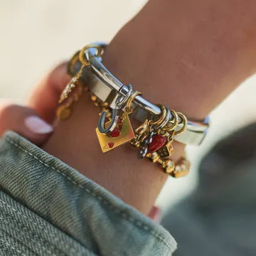 TIMI OF SWEDEN Etta Ace of Hearts charm rustfrit stål