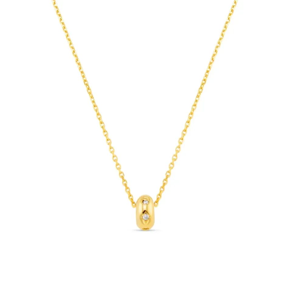 Orelia LUXE Mini Crystal Starburst halskæde forgyldt