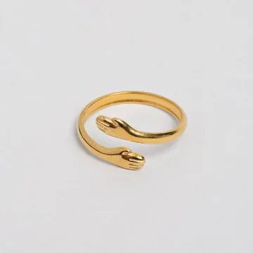 Timi of Sweden Kara Hug Me ring justerbar guld