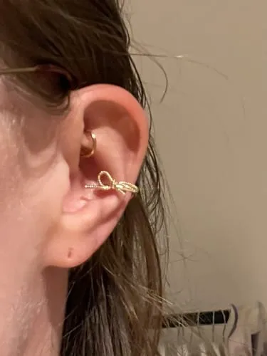 TIMI OF SWEDEN Juliette sløjfe earcuff guld single