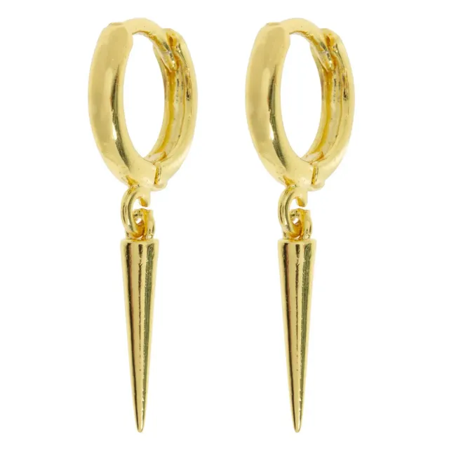 TIMI OF SWEDEN Nyah spike hoop øreringe guld 12 mm