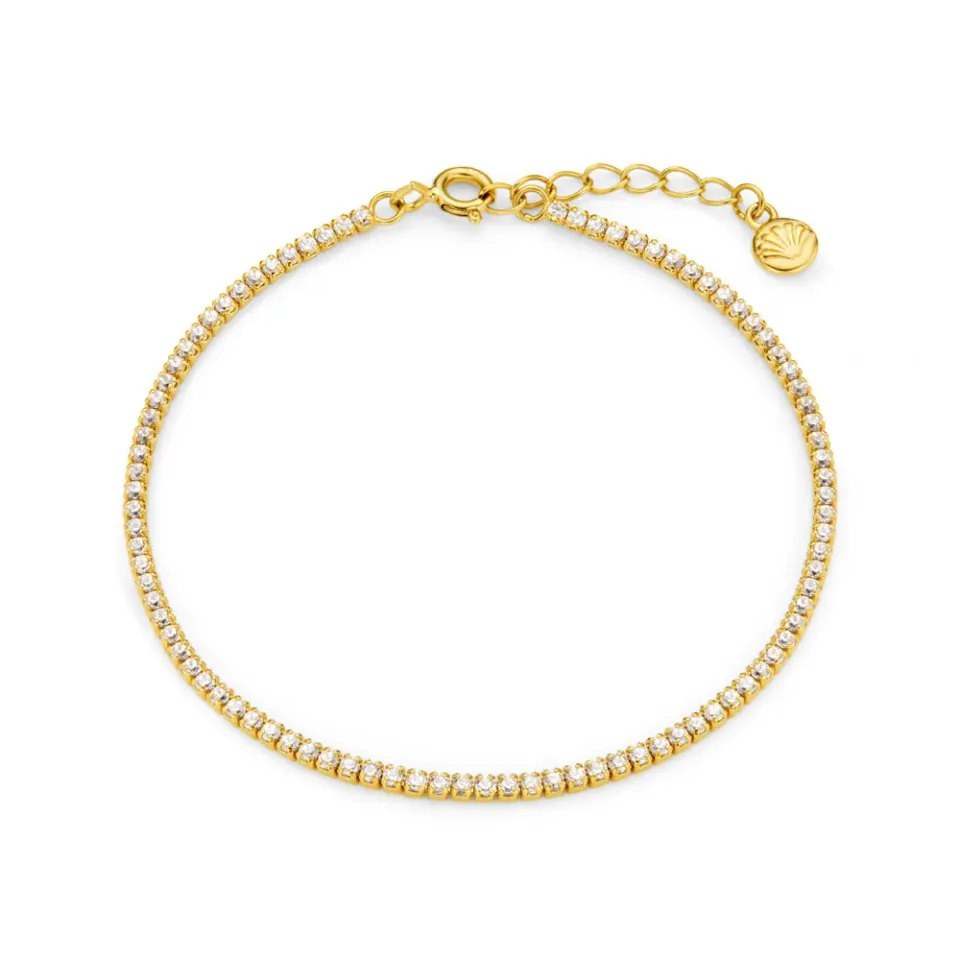 Orelia LUXE Micro Tennis armbånd guld